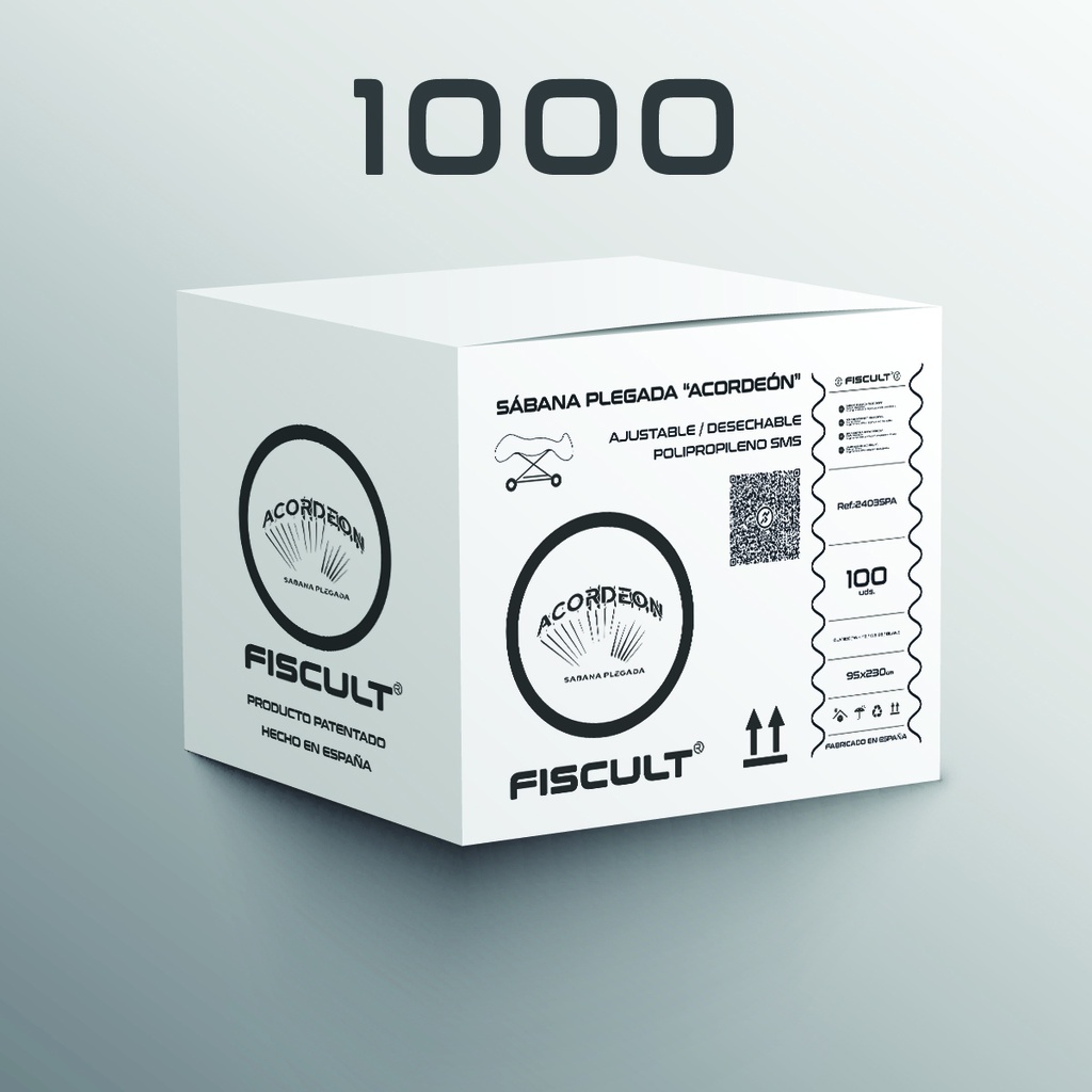Sábana plegada "Acordeón" / 1000 uds